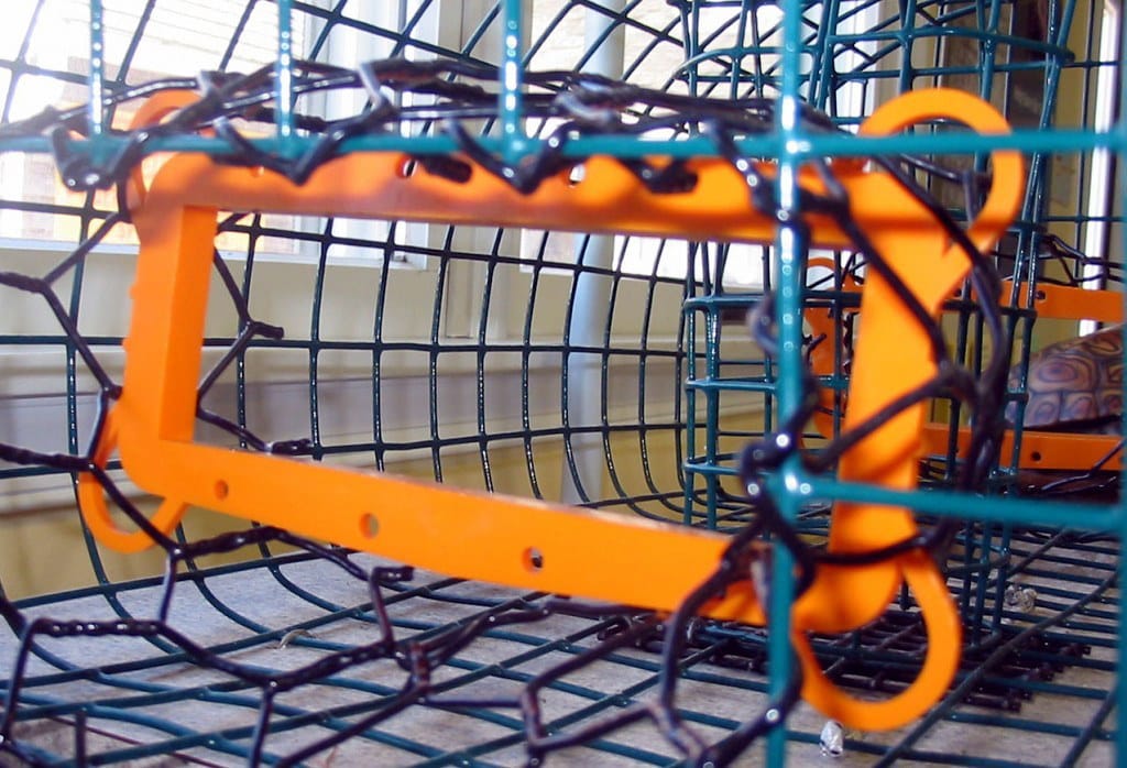 terrapin bycatch reduction device on a crap trap