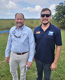 South Florida Water Management Governing Board Chairman Chauncey Goss and Environmental Policy Director Matt DePaolis enjoy the Everglades at the Taylor Slough.