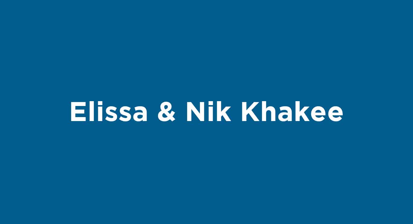 elissa and nik khakee