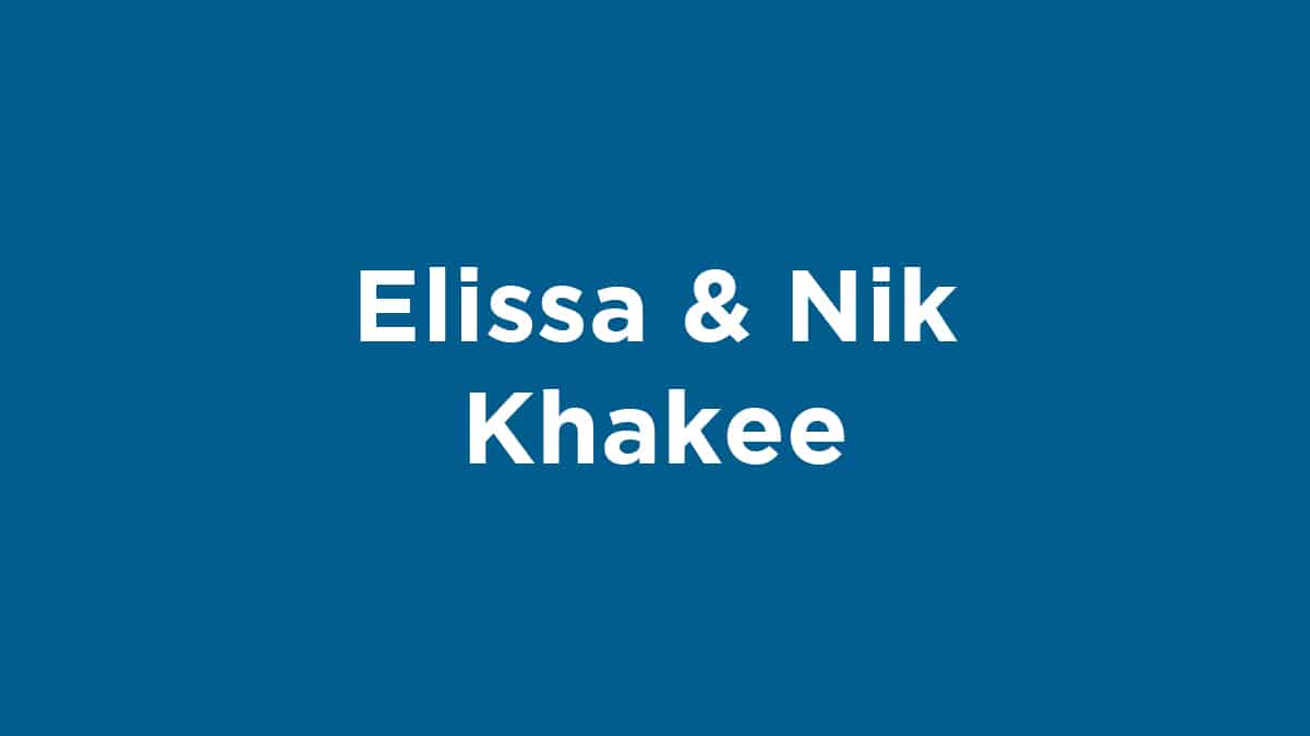 elissa and nik khakee