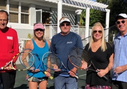 : (l-r) Presenting Sponsors Jim and Jonatha Castle of Grampy’s Charities with the Tournament’s Director Toni Halski, Chair Lisa Cochrane, and Founder Luc Century.